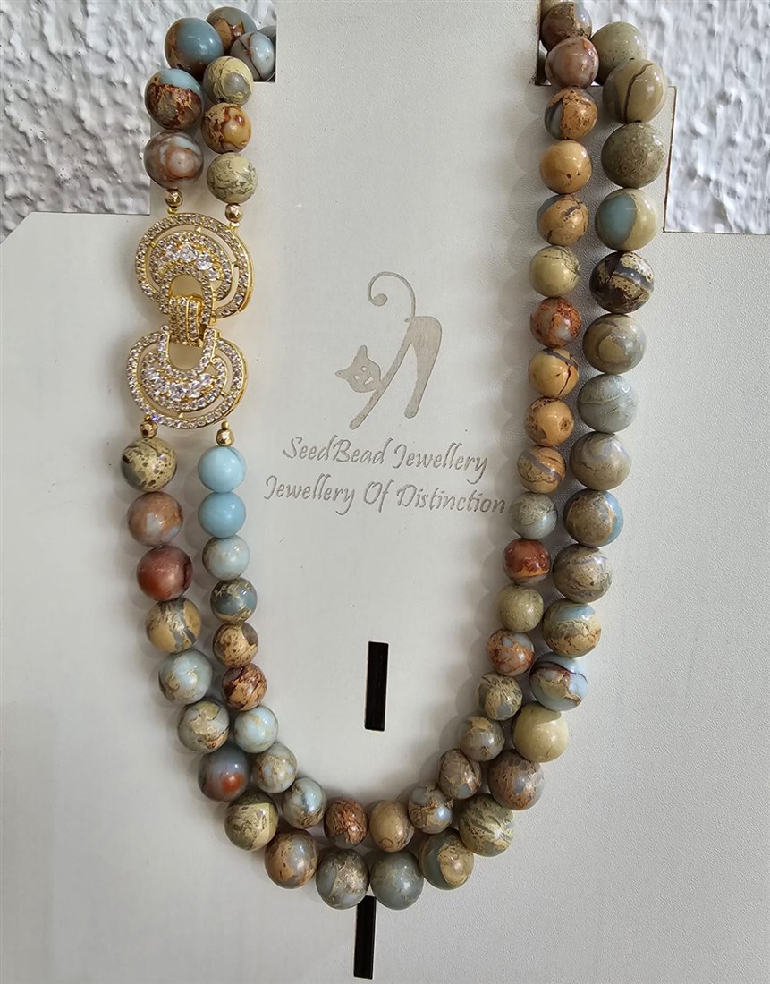 Jasper Beaded Necklace