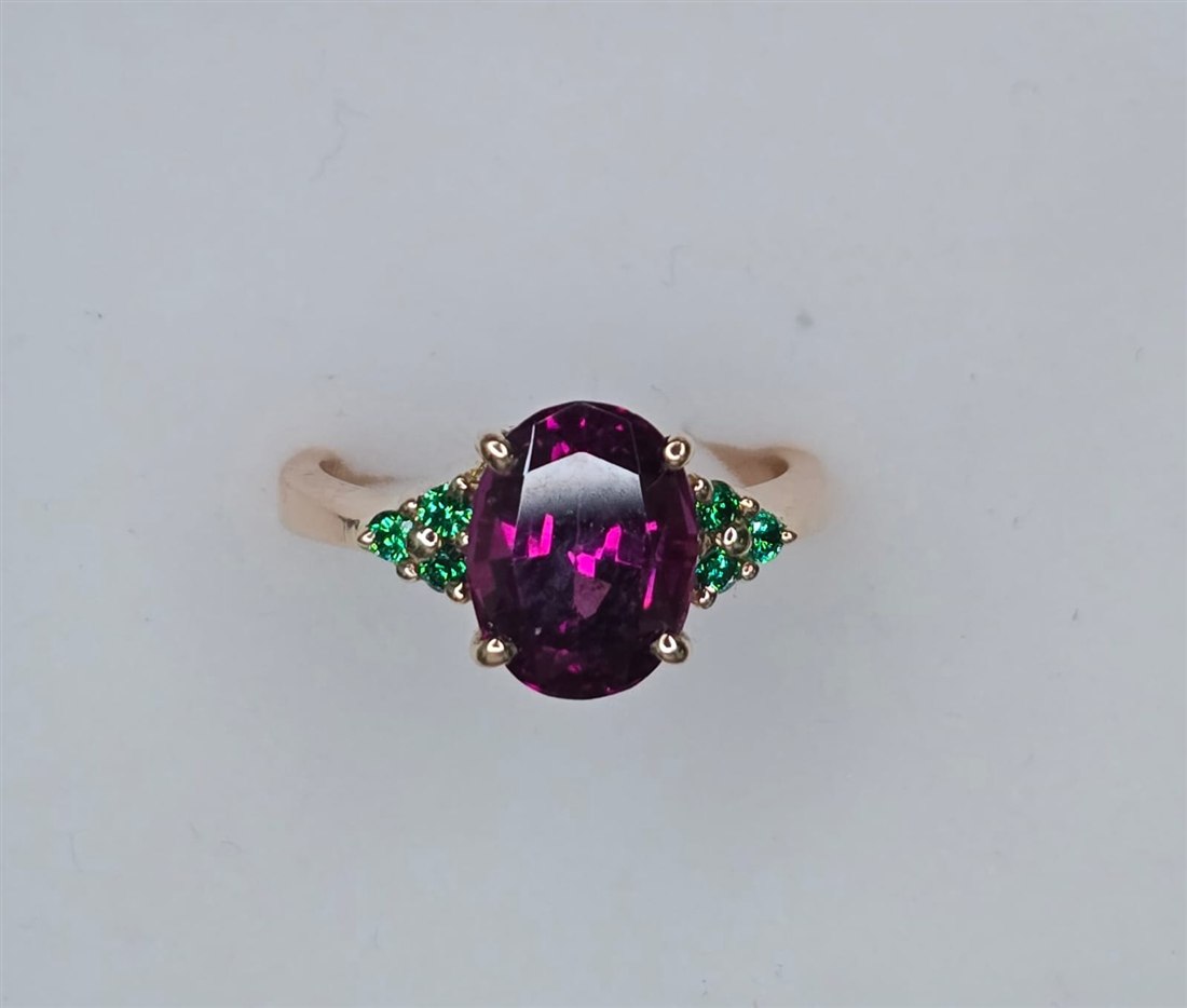 Rhodolite Oval Ring